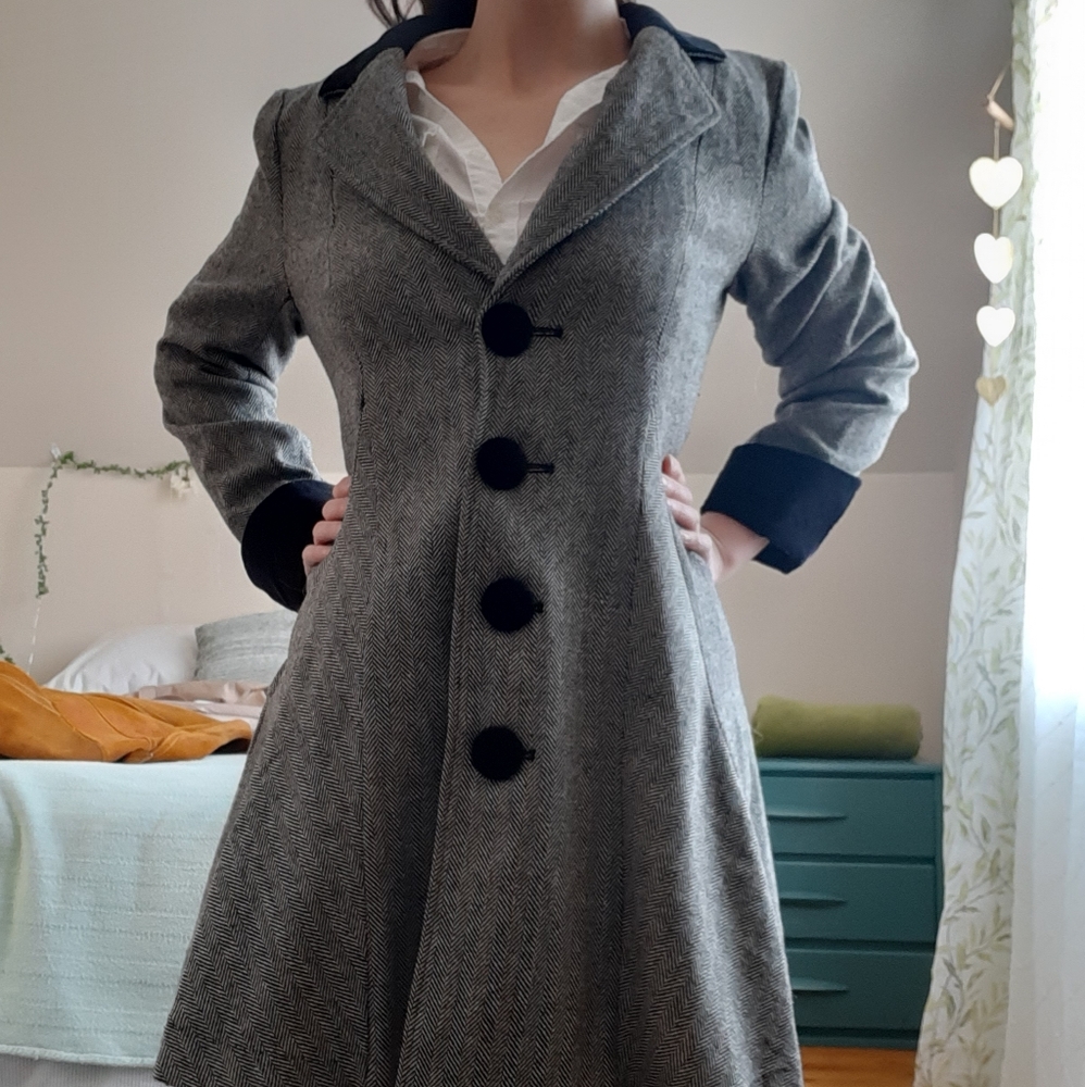 Grey Peacoat